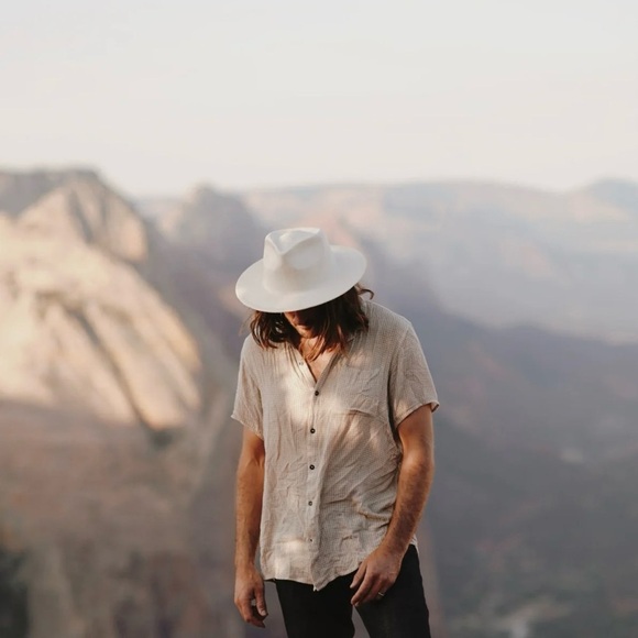 Will + Bear | Calloway Bone White Straw Felt Fedora Hat Outdoor Adventure Unisex main image 12